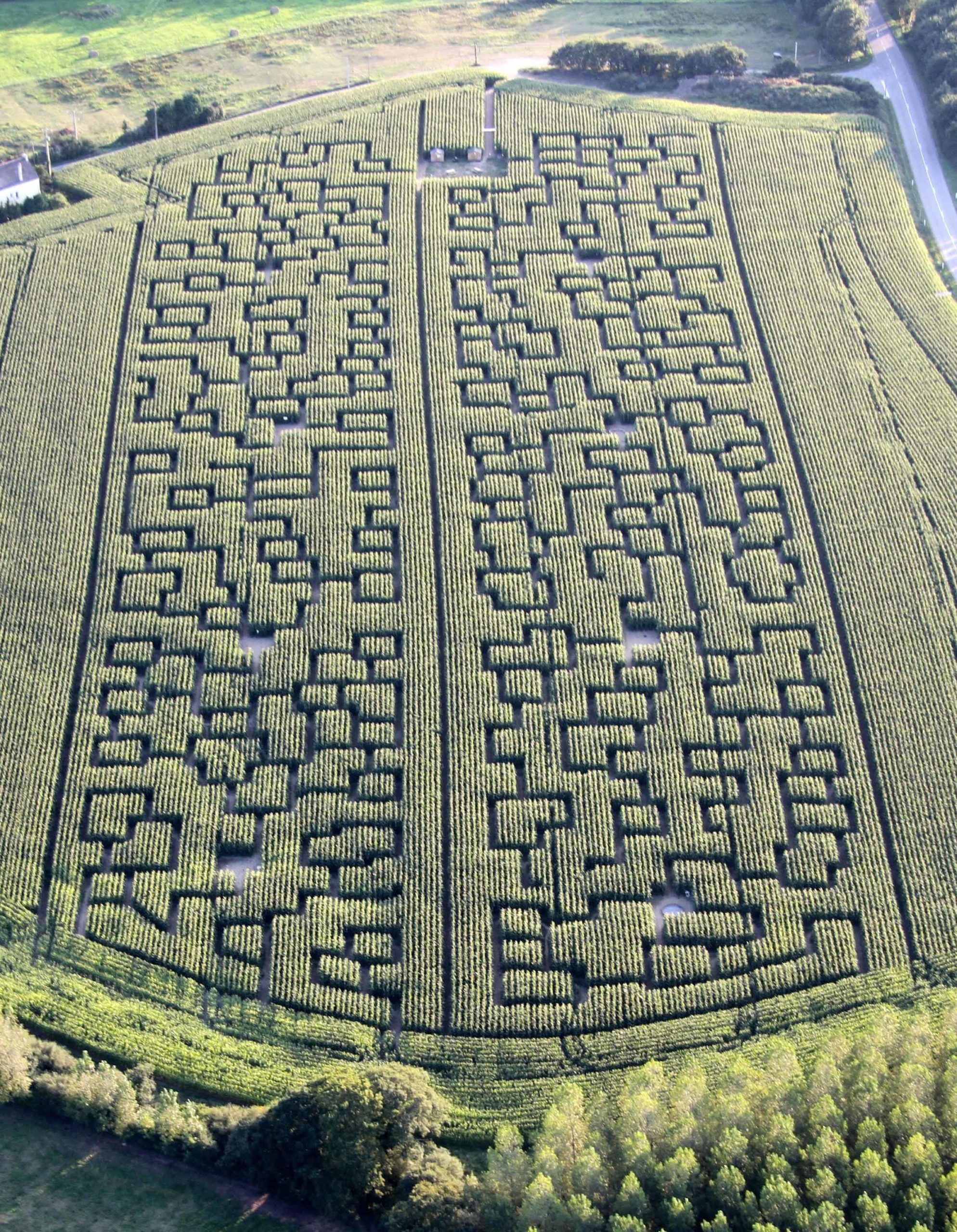 Vue du labyrinthe