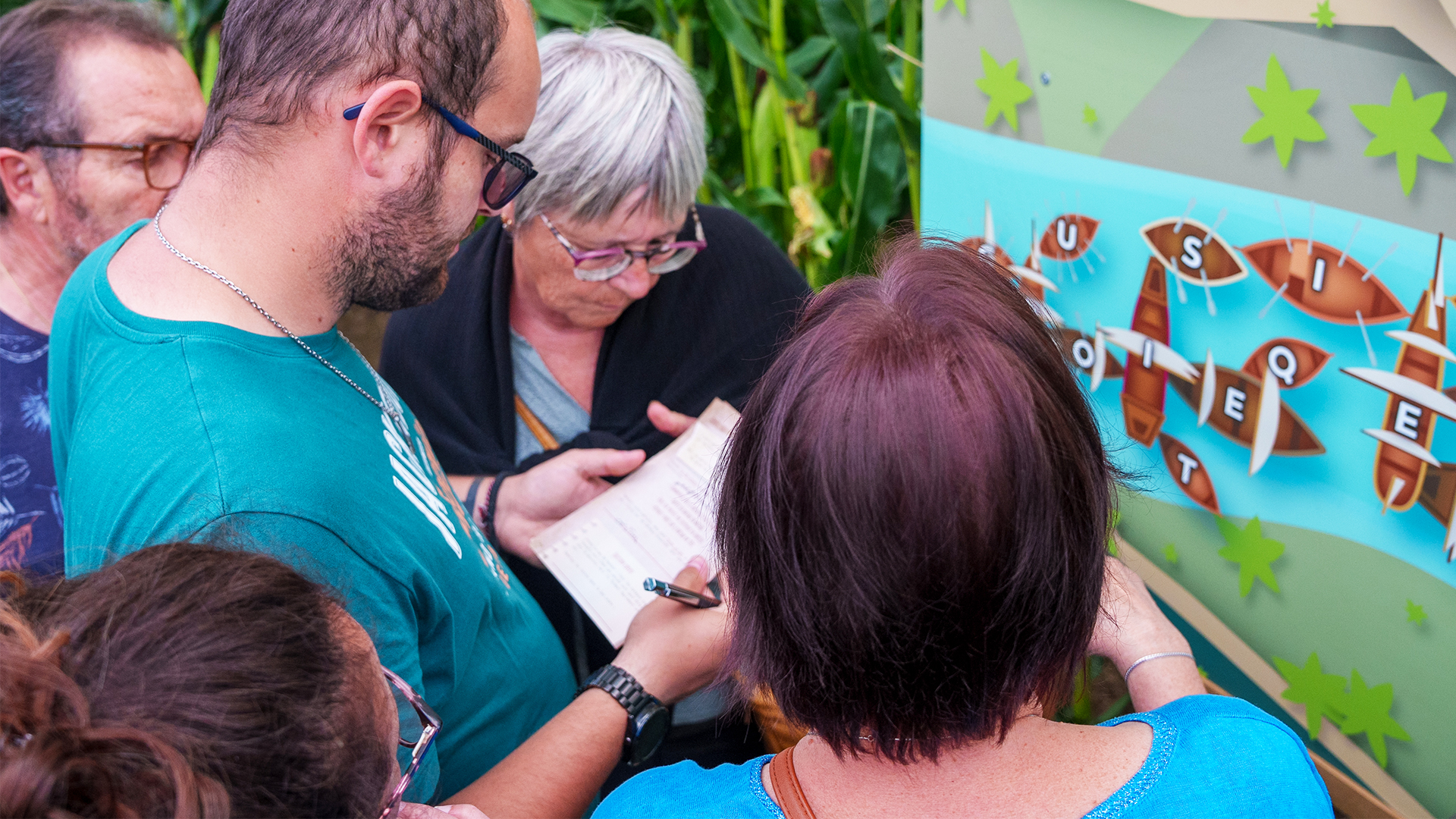 Photo parcours jeu de piste pop corn labyrinthe