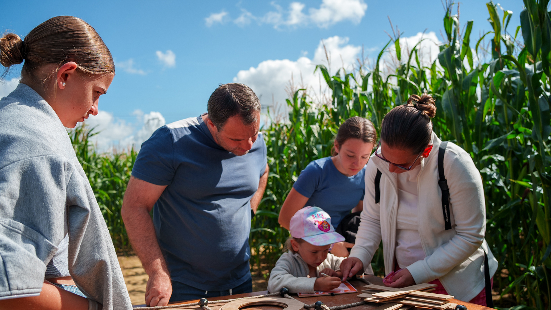 Photo parcours jeux en bois pop corn labyrinthe