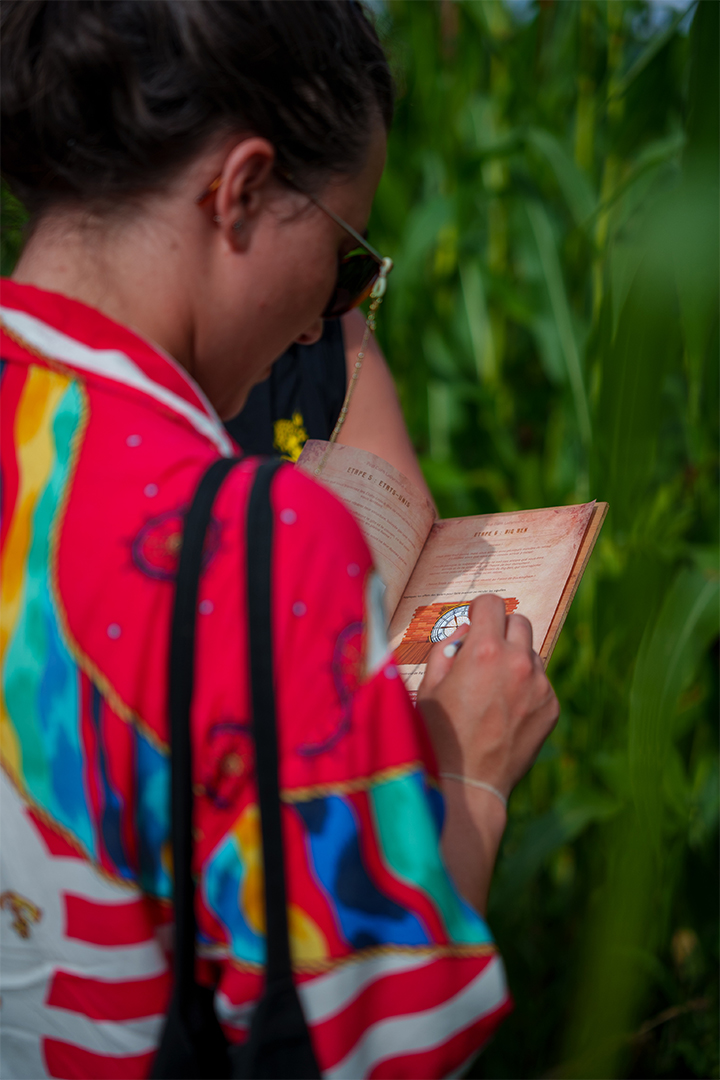 Photo parcours jeux de piste pop corn labyrinthe