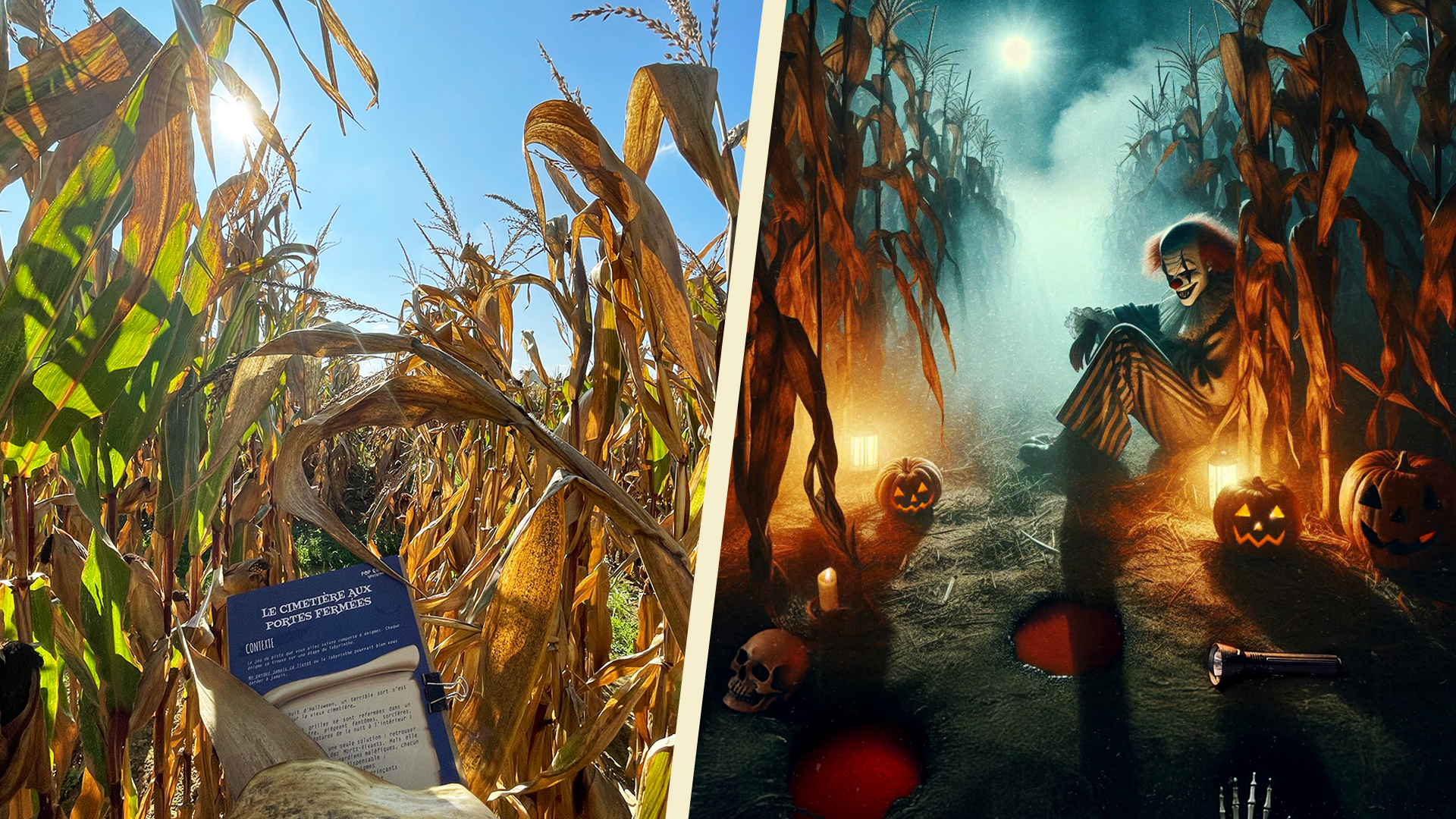 Pop corn labyrinthe halloween jeudepiste nuithorreur