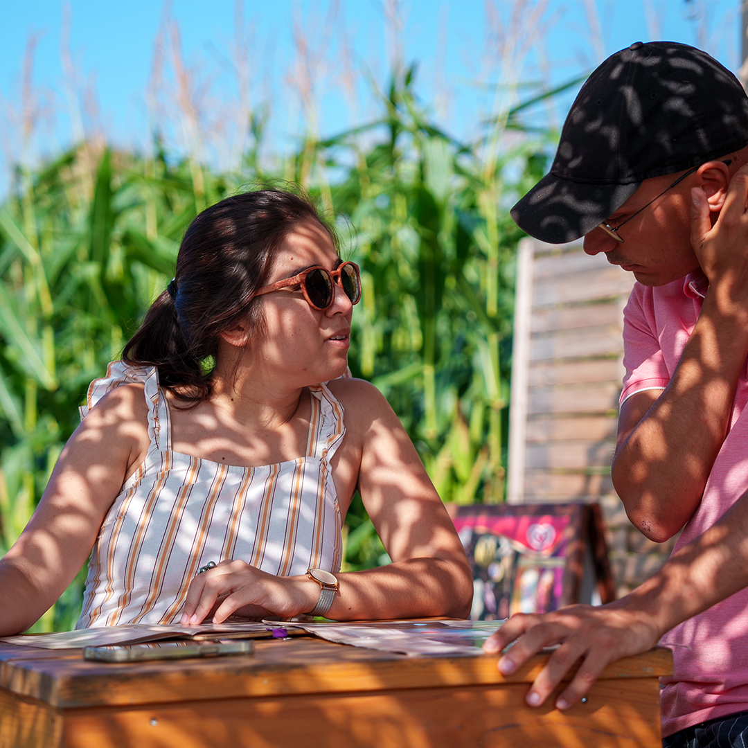 Gros plan mariage popcornlabyrinthe