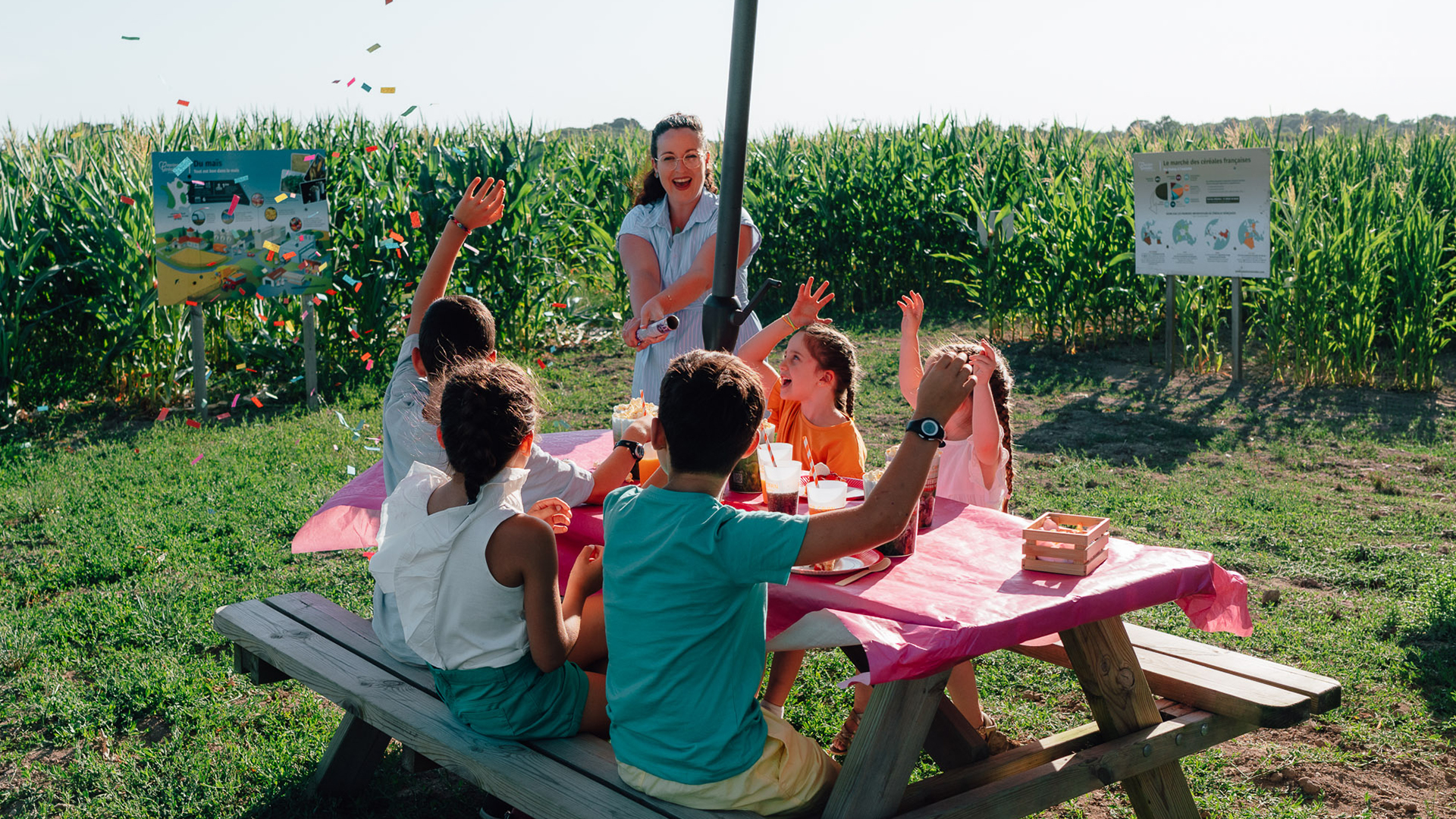 Plan anniversaire pop corn labyrinthe